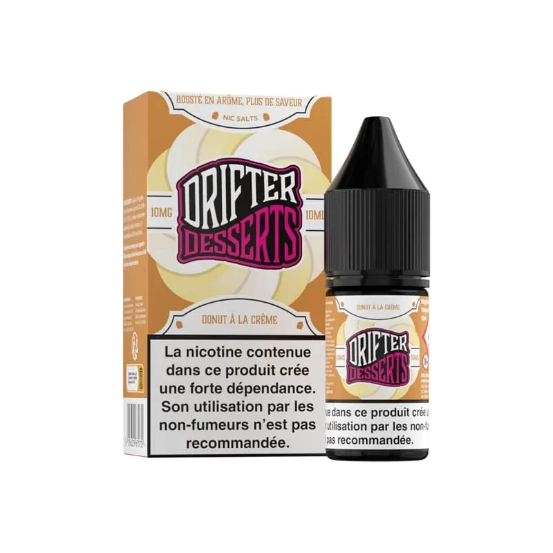 E-liquide Sel de Nicotine Donut à la Crème 10ml – Desserts Salts Drifter