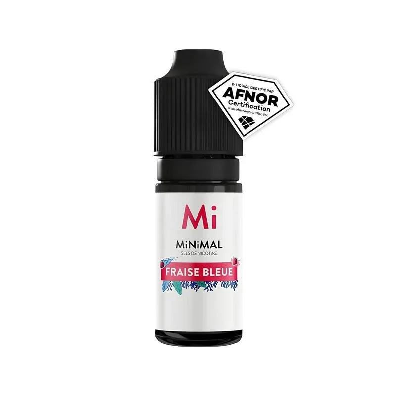 E-liquide Sel de Nicotine Fraise Bleue 10ml – Minimal FUU