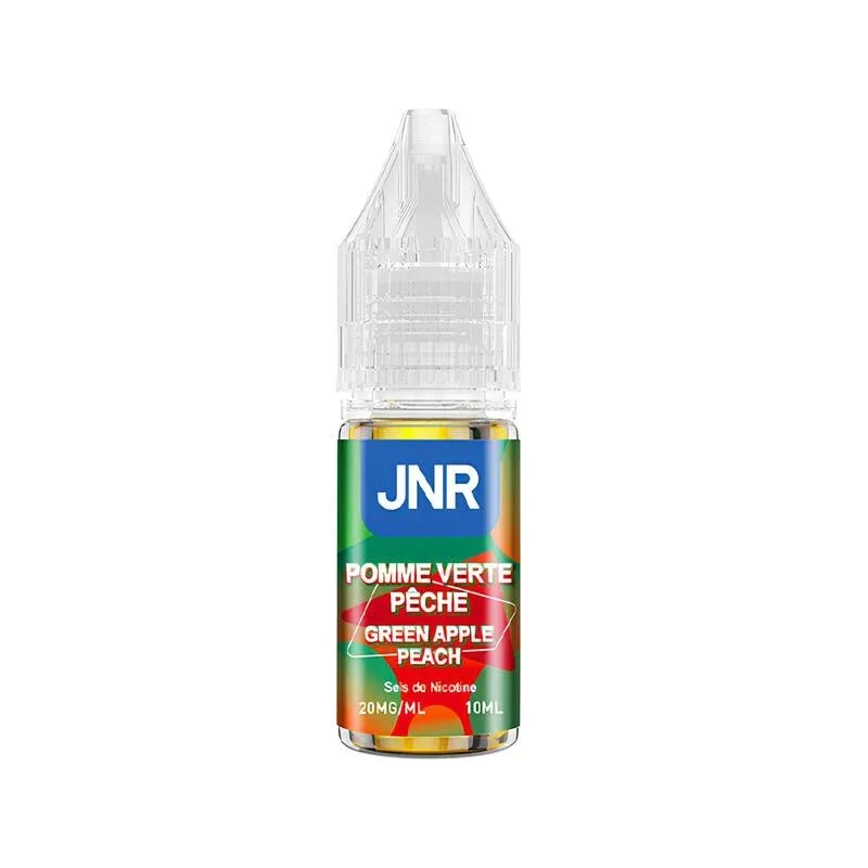 E-liquide Sel de Nicotine Green Apple Peach 10ml – JNR