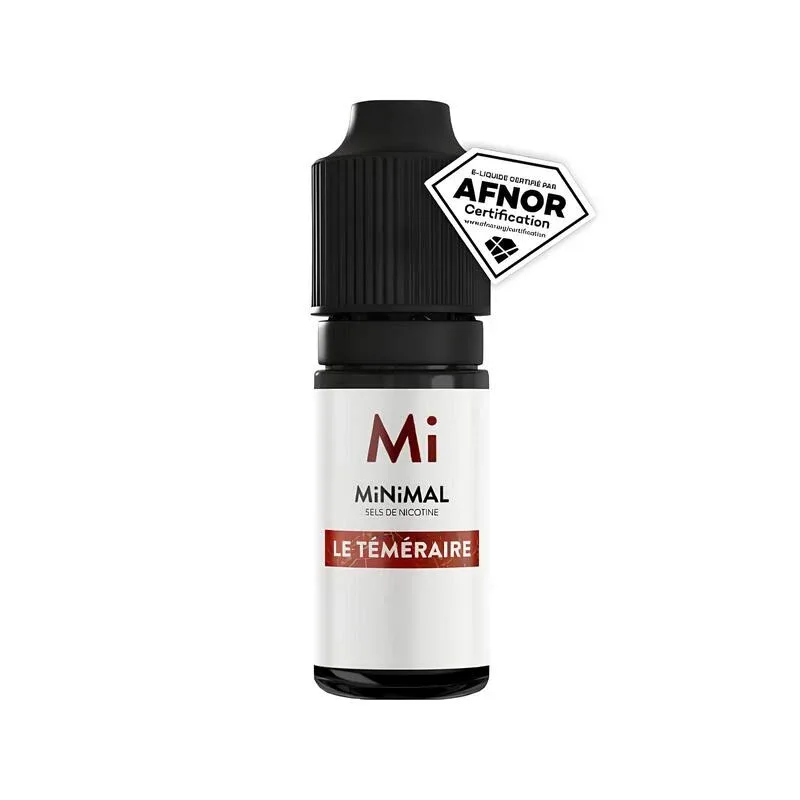 E-liquide Sel de Nicotine Le Téméraire 10ml – Minimal FUU