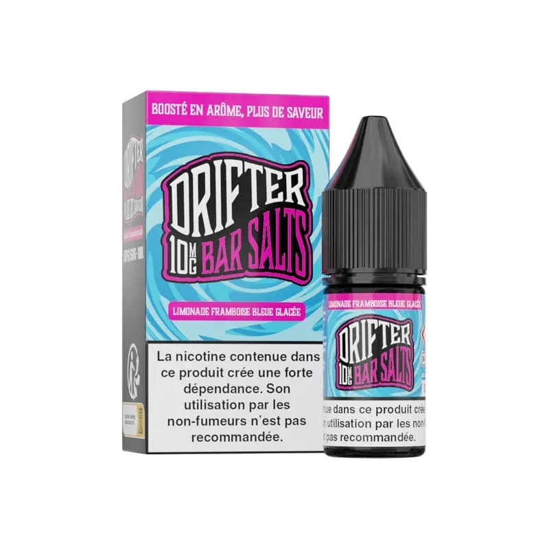 E-liquide Sel de Nicotine Limonade Framboise Bleue Glacée 10ml – Bar Salts Drifter
