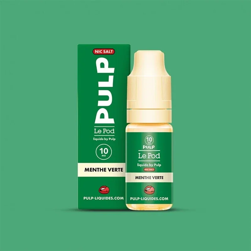 E-liquide Sel de Nicotine Menthe Verte 10ml – Le Pod Pulp