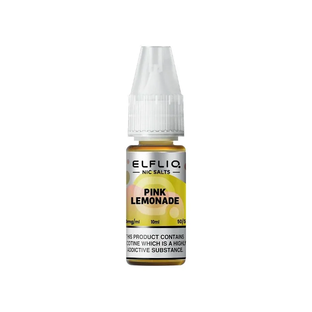 E-liquide Sel de Nicotine Pink Lemonade 10ml – Elfliq Elfbar