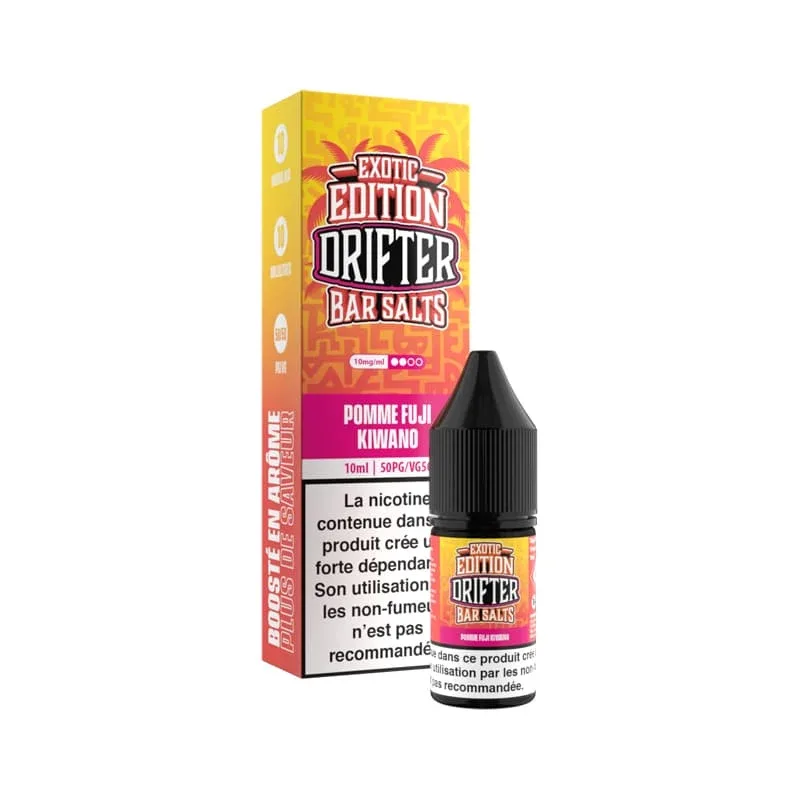 E-liquide Sel de Nicotine Pomme Fuji Kiwano 10ml – Exotic Edition Drifter