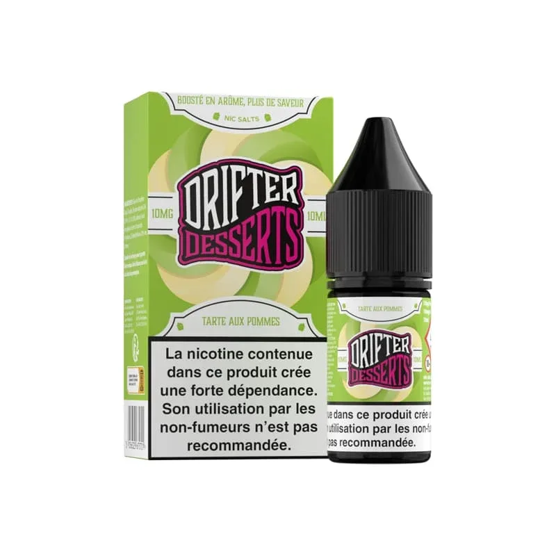 E-liquide Sel de Nicotine Tarte aux Pommes 10ml – Desserts Salts Drifter