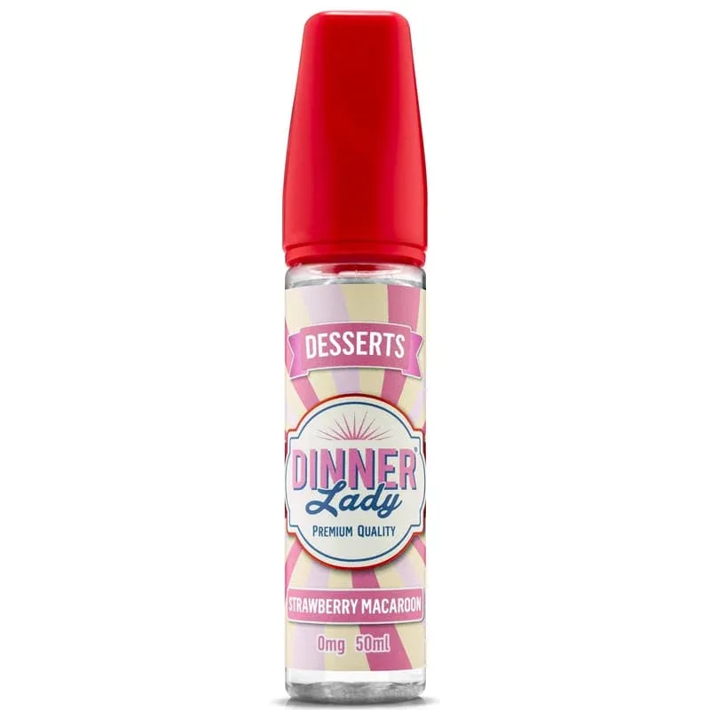 E-liquide Strawberry Macaroon 50ml – Dinner Lady