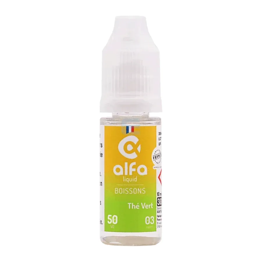E-liquide Thé Vert (50 VG) 10 mL - Alfaliquid