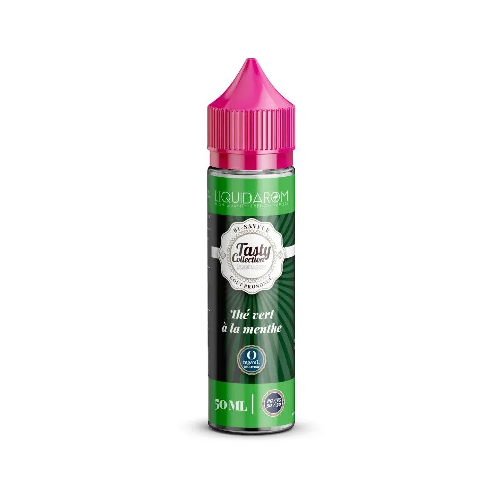 E-liquide Th茅 Vert Menthe 50ml - Tasty Collection - LiquidArom
