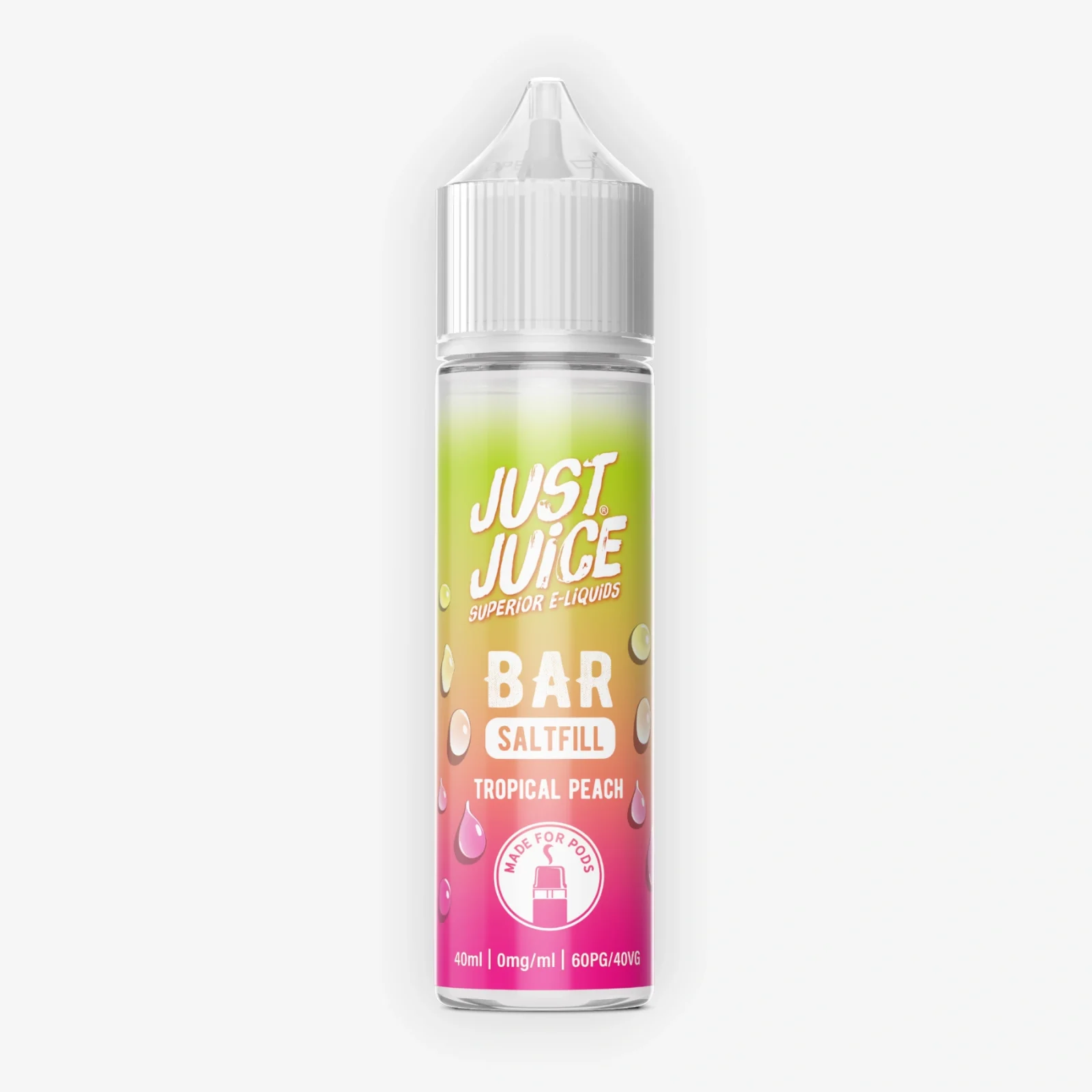 E-liquide Tropical Peach 40 mL - Bar Saltfill (Just Juice)