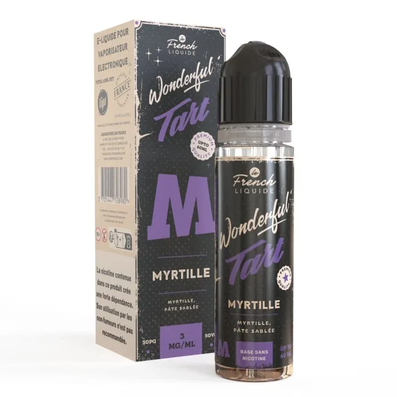 E-liquide Wonderful Tart Myrtille + 1 Booster 20mg 50ml – Le French Liquide