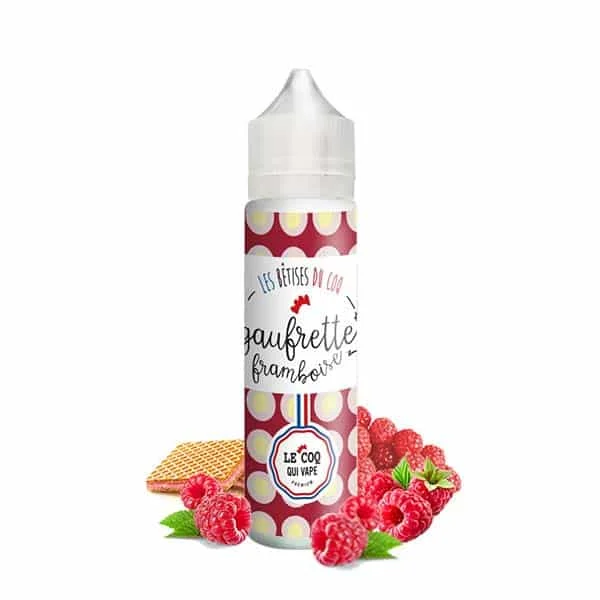 Gaufrette Framboise 50ml – Le Coq Qui Vape