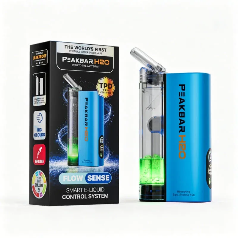 Kit Chicha à Eau Portable - PeakBar H2O Pro - 23W 900mAh 10ml - Image 2