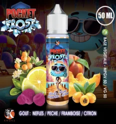 Nèfles Pêche Framboise Citron Pocket Frost Knoks - 50ml