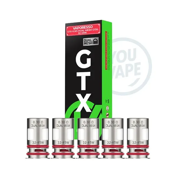 Pack 5 Résistances GTX Dual Mesh