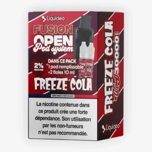Pack Cartouche Fusion vide + e-liquide Freeze Cola - Wpuff (Liquideo)