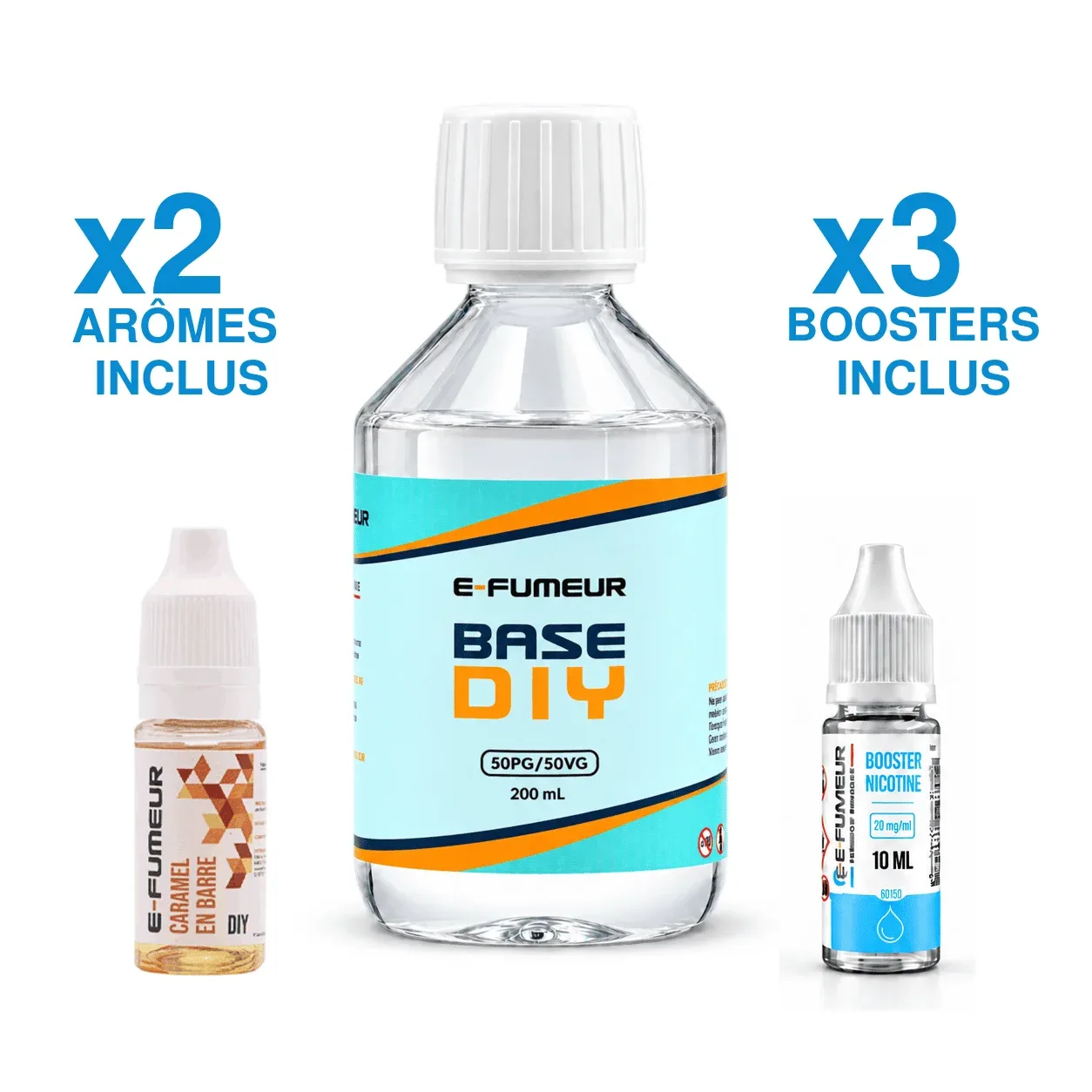 Pack DIY Caramel en Barre 220 mL - E-FUMEUR — Nicotine: 3 mg