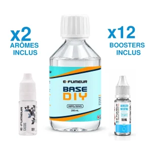 Pack DIY Cassis 220 mL - E-FUMEUR — Nicotine: 12 mg