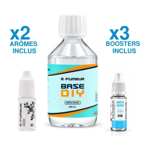 Pack DIY Cassis 220 mL - E-FUMEUR — Nicotine: 3 mg