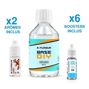 Pack DIY Classic M 220 mL - E-FUMEUR — Nicotine: 6 mg