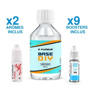 Pack DIY Framboise 220 mL - E-FUMEUR — Nicotine: 9 mg