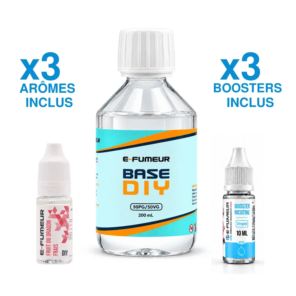 Pack DIY Fruit du Dragon Frais 230 mL - E-FUMEUR — Nicotine: 3 mg