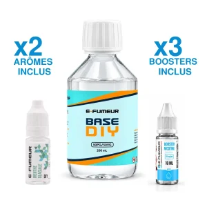 Pack DIY Menthe Glaciale 220 mL - E-FUMEUR — Nicotine: 3 mg