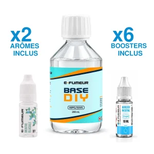 Pack DIY Menthe Glaciale 220 mL - E-FUMEUR — Nicotine: 6 mg