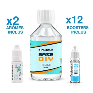 Pack DIY Menthe Polaire 220 mL - E-FUMEUR — Nicotine: 12 mg