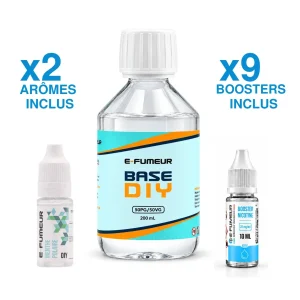 Pack DIY Menthe Polaire 220 mL - E-FUMEUR — Nicotine: 9 mg