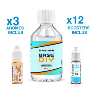 Pack DIY Popcorn Caramel 230 mL - E-FUMEUR — Nicotine: 12 mg