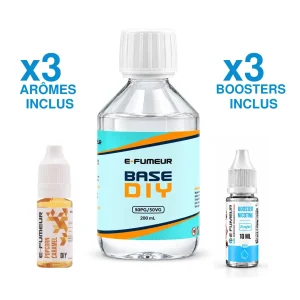 Pack DIY Popcorn Caramel 230 mL - E-FUMEUR — Nicotine: 3 mg