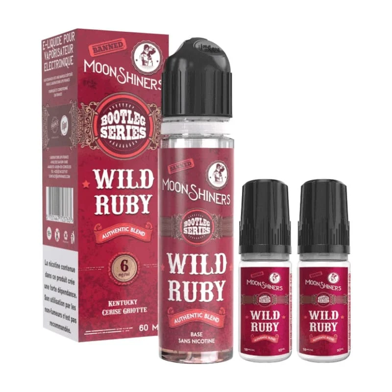Pack e-liquide Bootleg Series Wild Ruby 60ml – Moonshiners - Image 2