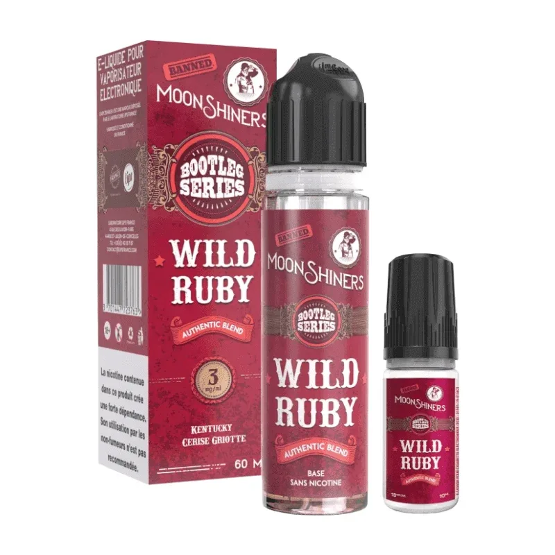 Pack e-liquide Bootleg Series Wild Ruby 60ml – Moonshiners