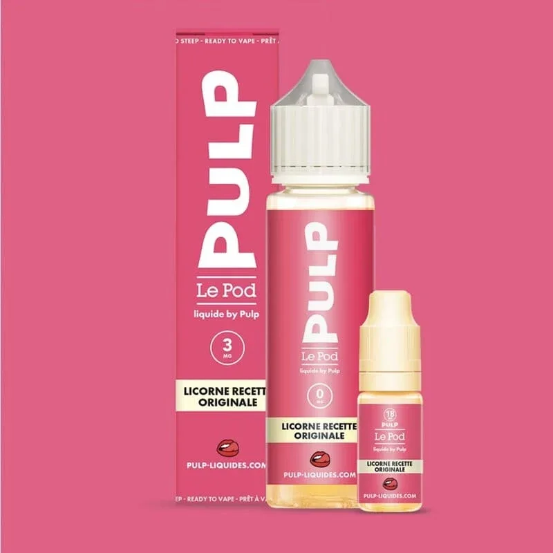 Pack e-liquide Licorne Recette Originale 60ml – Le Pod Pulp