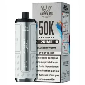Puff Blueberry Gum Crown Bar Hyper Max Prime 50K Al Fakher