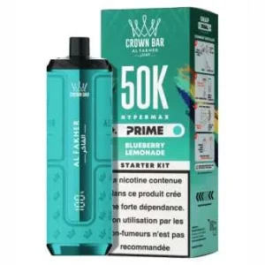 Puff Blueberry Lemonade Crown Bar Hyper Max Prime 50K Al Fakher