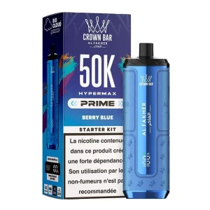 Puff Crown Bar HyperMax Prime 50K Berry Blue - Al Fakher