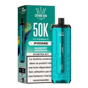 Puff Crown Bar HyperMax Prime 50K Blueberry Lemonade - Al Fakher