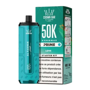 Puff Crown Bar HyperMax Prime 50K Love - Al Fakher