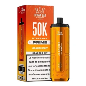 Puff Crown Bar HyperMax Prime 50K Orange Mint - Al Fakher