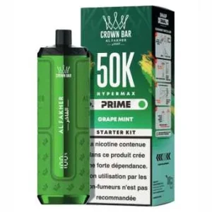 Puff Grape Mint Crown Bar Hyper Max Prime 50K Al Fakher