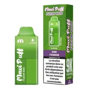 Puff Kiwi Passion Fuzion 9000 par Maxi Puff
