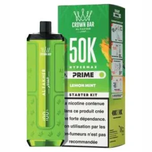 Puff Lemon Mint Crown Bar Hyper Max Prime 50K Al Fakher