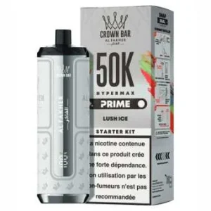 Puff Lush Ice Crown Bar Hyper Max Prime 50K Al Fakher