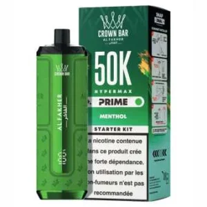 Puff Menthol Crown Bar Hyper Max Prime 50K Al Fakher