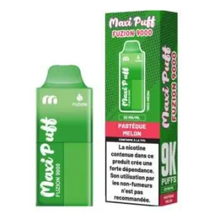 Puff Pastèque Melon Fuzion 9000 par Maxi Puff