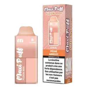 Puff Pêche Abricot Fuzion 9000 par Maxi Puff