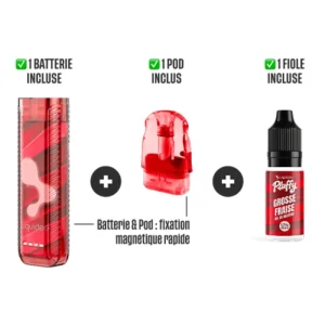 Puff Pluffy 10K Grosse Fraise - Liquideo