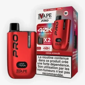 Puff Pro 40K Cerise Acidulée 20 mg - IVapeGreat