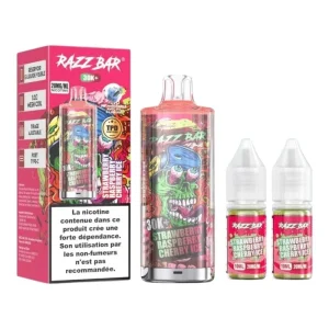 Puff Razz Bar 30K Strawberry Raspberry Cherry Ice - Razz Bar 55